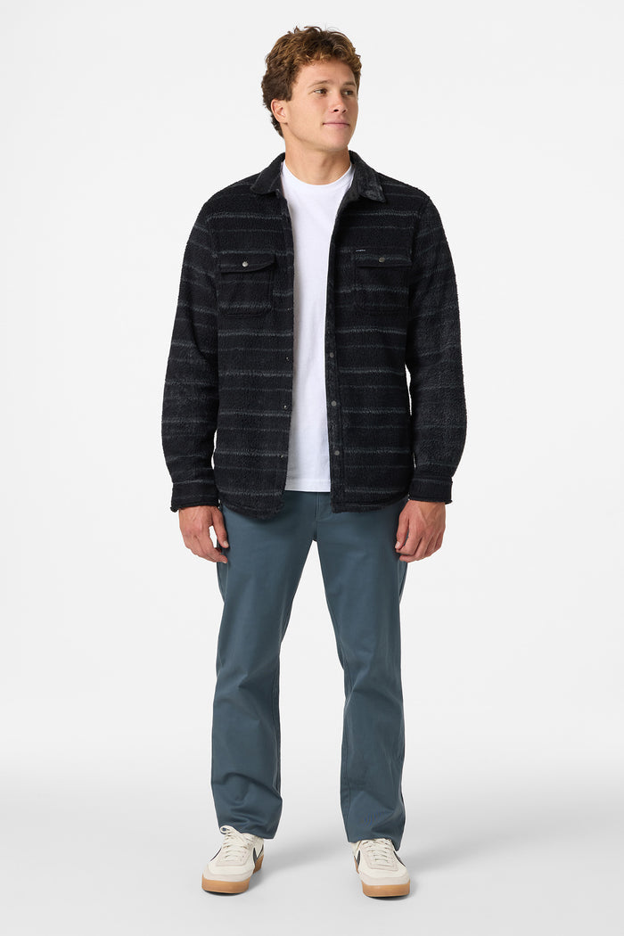 Glacier High Pile Superfleece Standard Fit Overshirt - Black | O'Neill