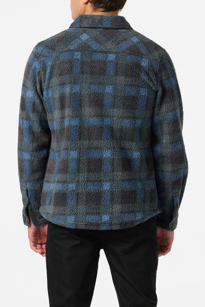 Glacier High Pile Superfleece Standard Fit Overshirt - Dark Slate | O'Neill
