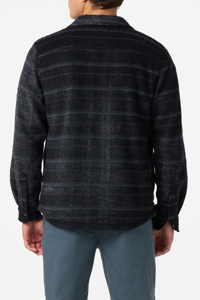 Glacier High Pile Superfleece Standard Fit Overshirt - Black | O'Neill