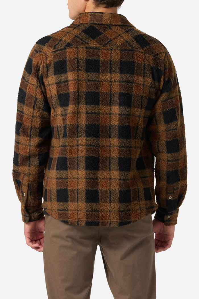 Glacier High Pile Superfleece Standard Fit Overshirt - Dark Khaki | O'Neill