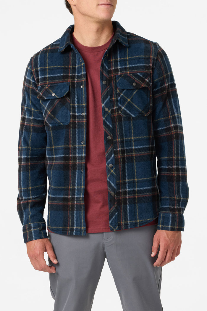 Glacier Plaid Superfleece Standard Fit Long Sleeve Shirt -  | O'Neill