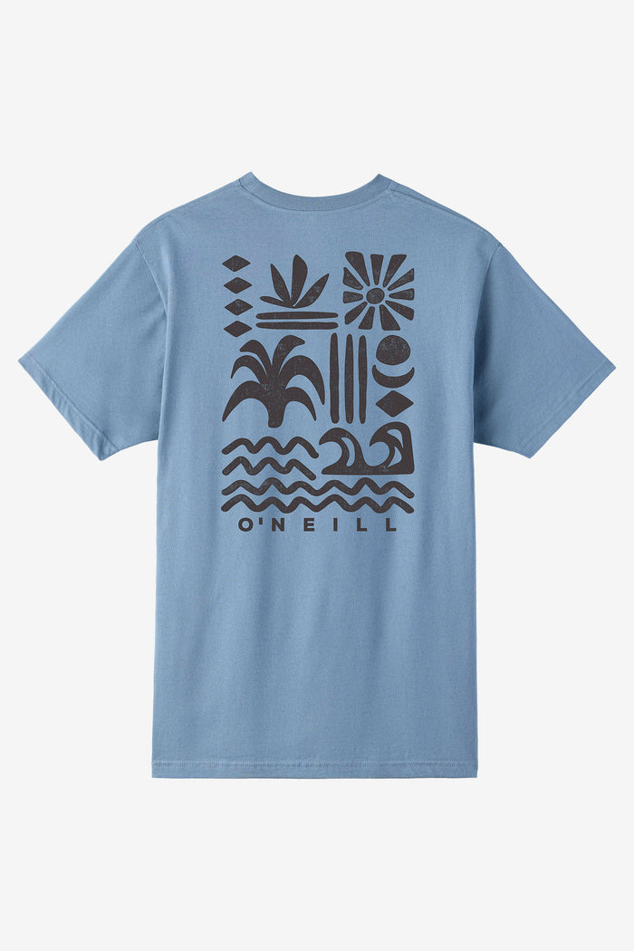 Glyphs Standard Fit Tee - Blue Mirage | O'Neill