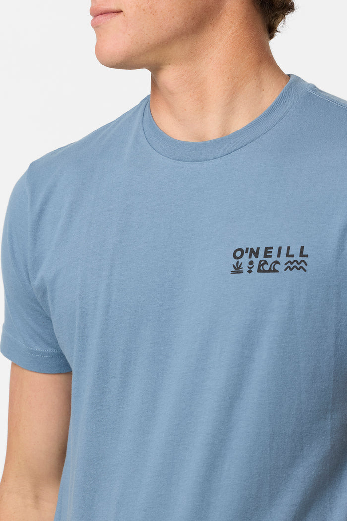 Glyphs Standard Fit Tee - Blue Mirage | O'Neill