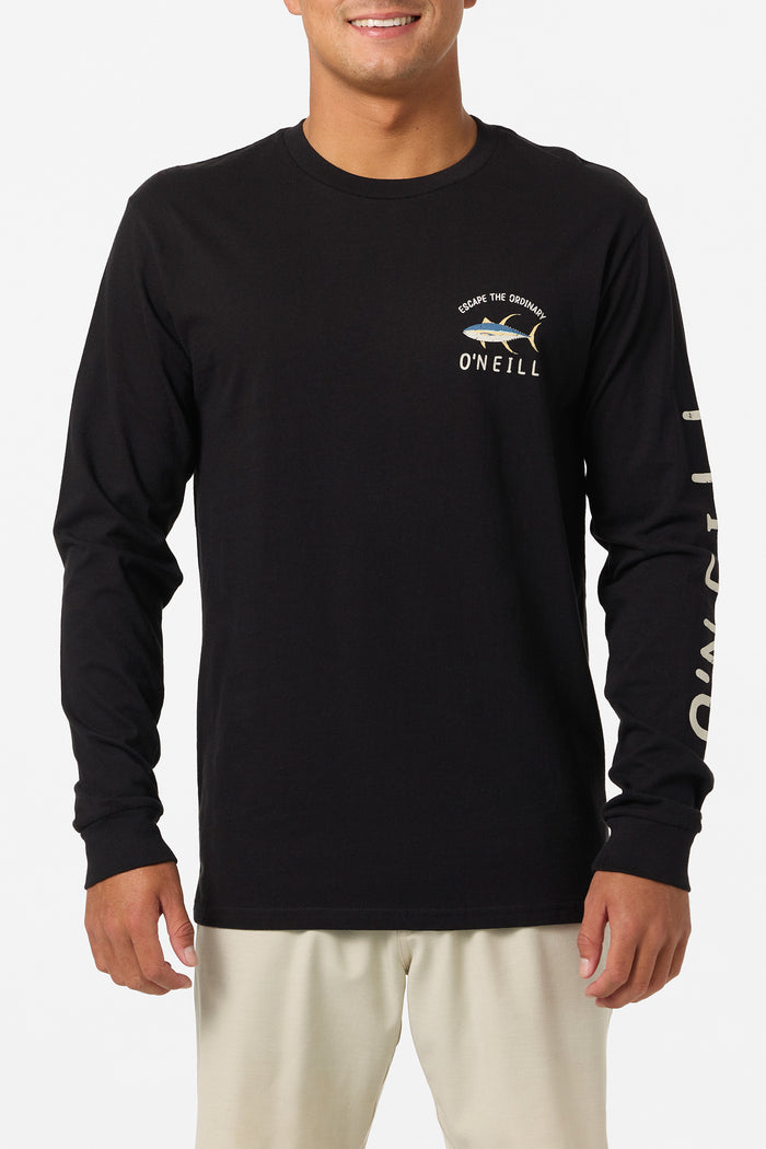 Grindz Standard Fit Long Sleeve Tee - Black | O'Neill