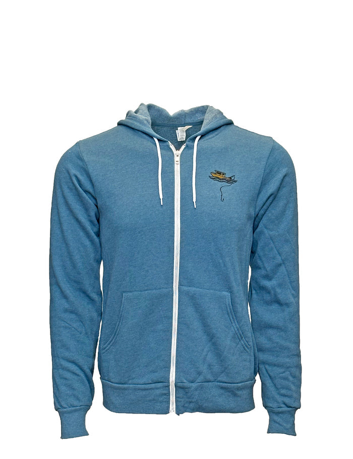 Halibut Fishing Zip-up Hoodie - Unisex