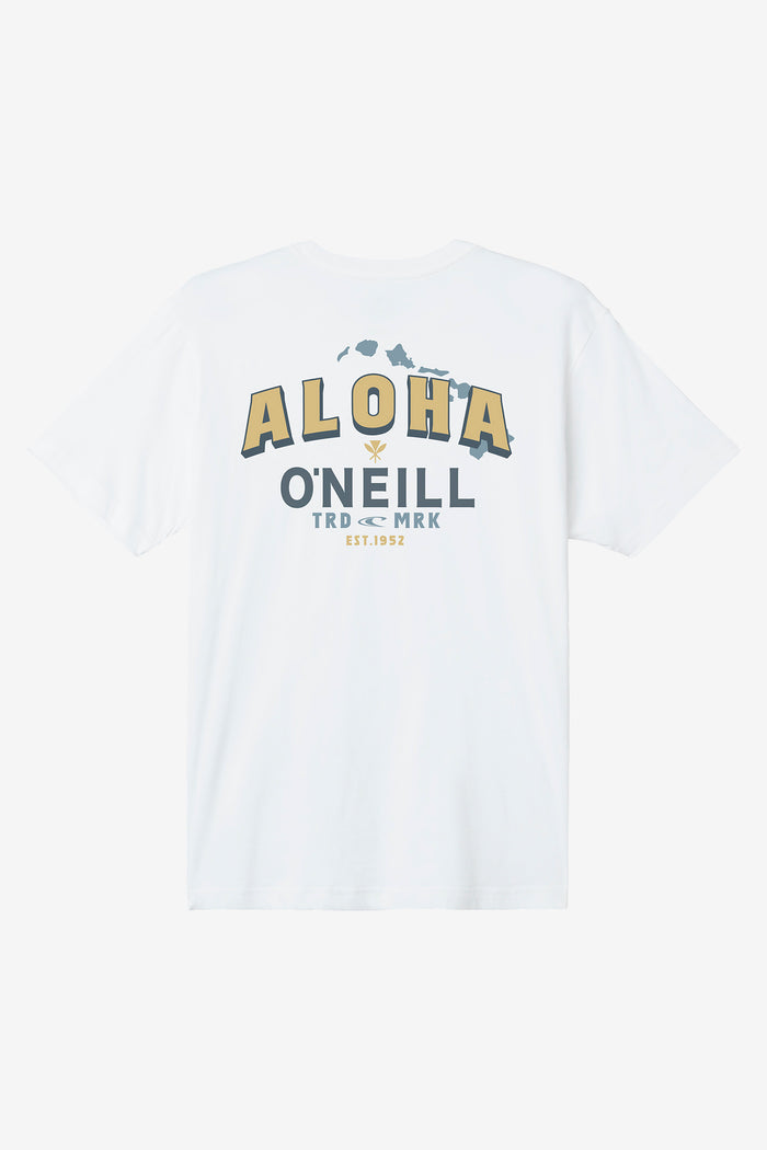 Hawaii Aloha Standard Fit Tee - White | O'Neill