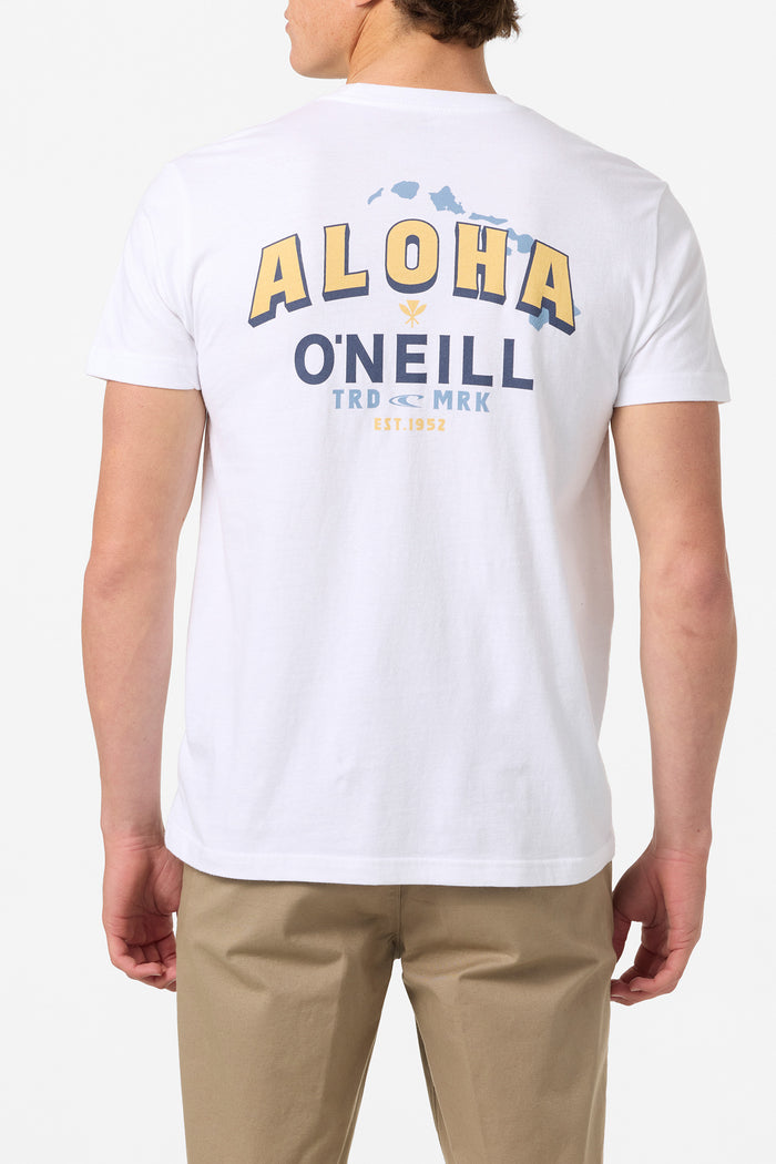 Hawaii Aloha Standard Fit Tee - White | O'Neill