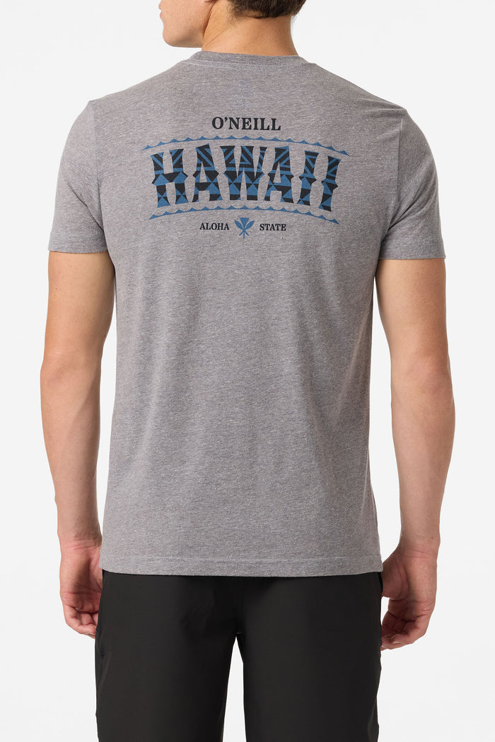 Hawaii Arch Standard Fit Tee - Heather Grey | O'Neill