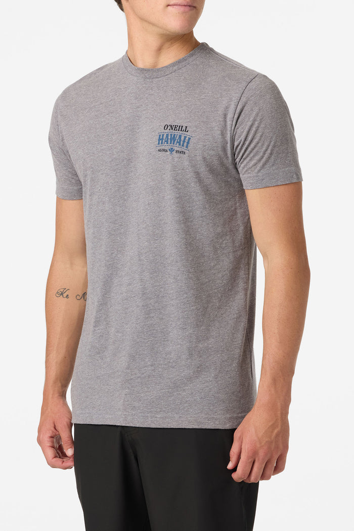 Hawaii Arch Standard Fit Tee - Heather Grey | O'Neill