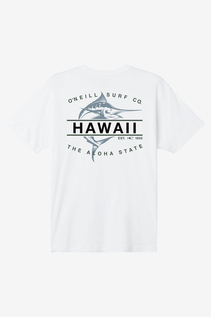 Hawaii Fish Standard Fit Tee - White | O'Neill