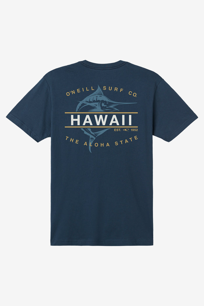 Hawaii Fish Standard Fit Tee - New Navy | O'Neill