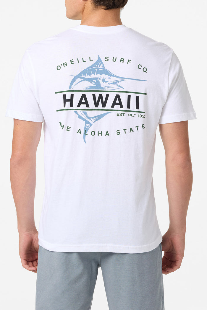 Hawaii Fish Standard Fit Tee - White | O'Neill