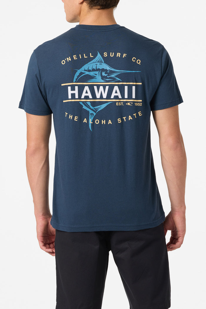 Hawaii Fish Standard Fit Tee - New Navy | O'Neill