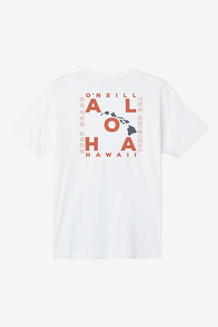 Hawaii Layout Classic Tee - White | O'Neill