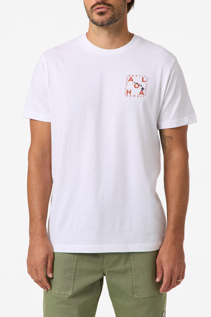 Hawaii Layout Classic Tee - White | O'Neill