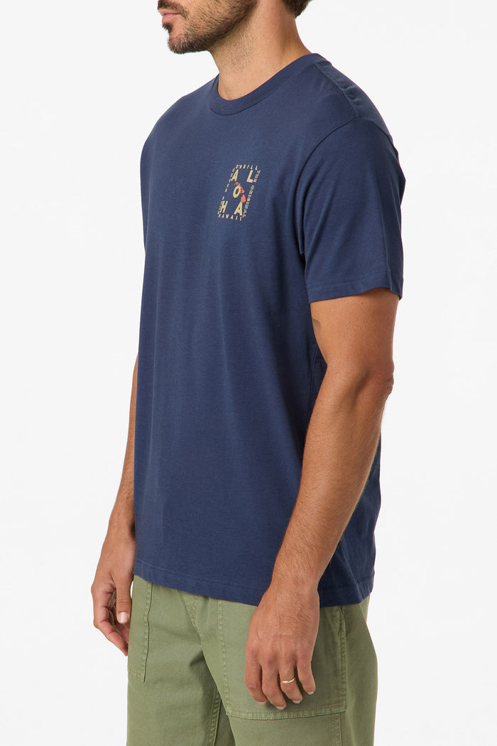 Hawaii Layout Classic Tee - New Navy | O'Neill