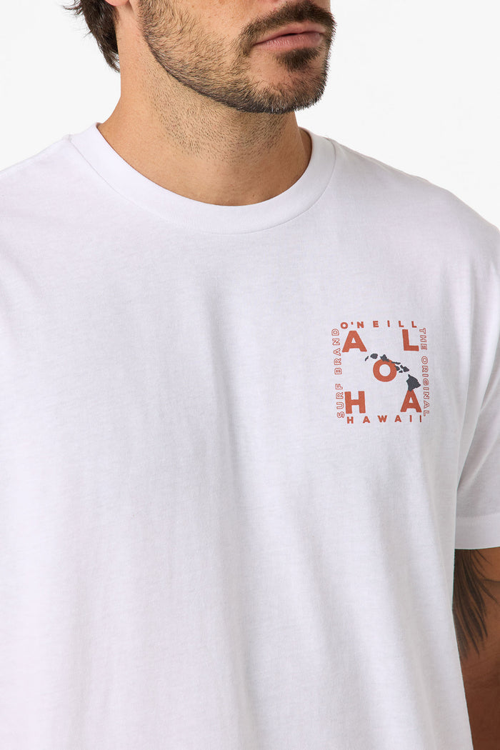 Hawaii Layout Classic Tee - White | O'Neill