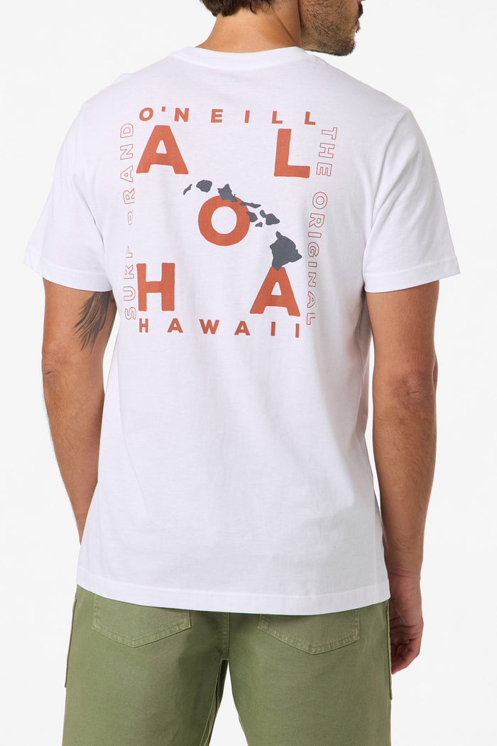 Hawaii Layout Classic Tee - White | O'Neill