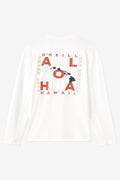 Hawaii Layout UPF Long Sleeve Standard Fit Tee - White | O'Neill