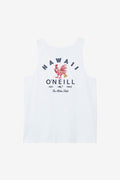 Hawaii Rooster Standard Fit Tank - White | O'Neill