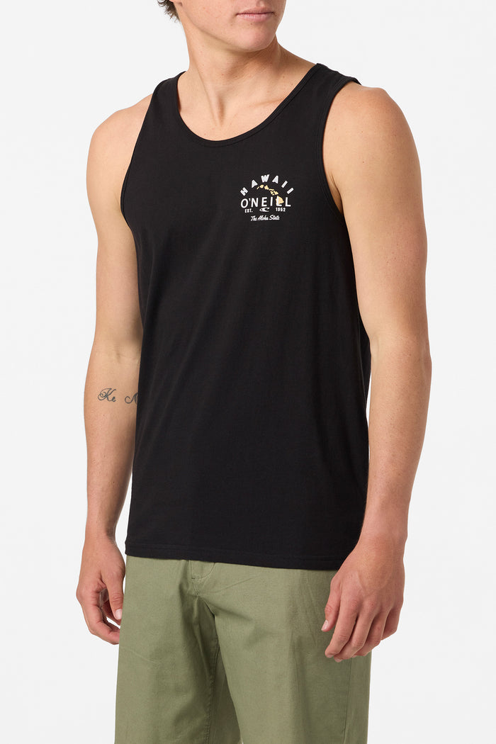 Hawaii Rooster Standard Fit Tank - Black | O'Neill
