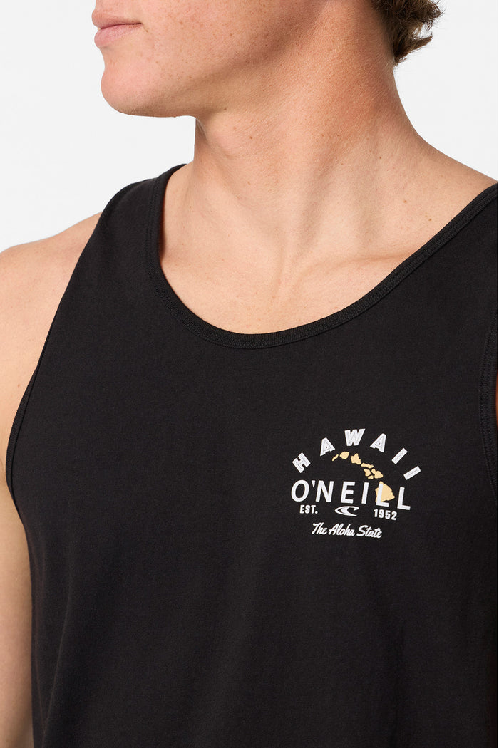 Hawaii Rooster Standard Fit Tank - Black | O'Neill