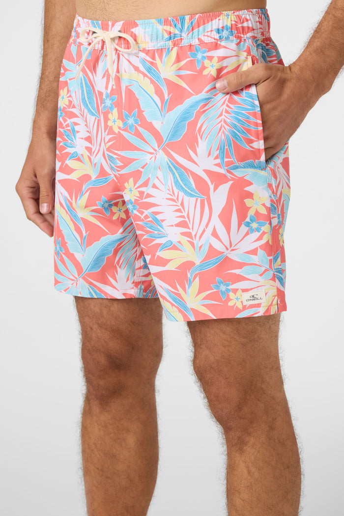 Hermosa E-Waist 17" Swim Trunks - Peach Echo | O'Neill
