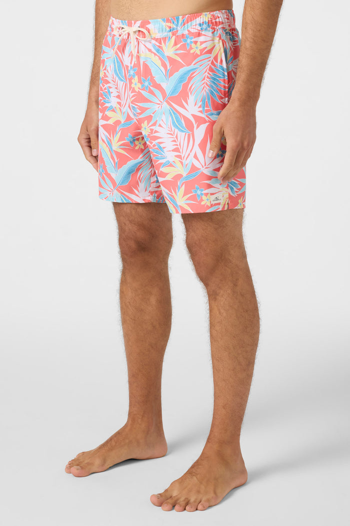 Hermosa E-Waist 17" Swim Trunks - Peach Echo | O'Neill