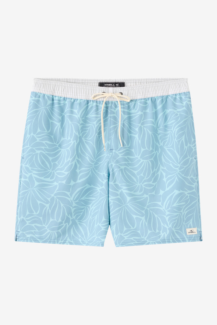 Hermosa Elastic Waist Lined 17" Swim Trunks - Stone Blue | O'Neill