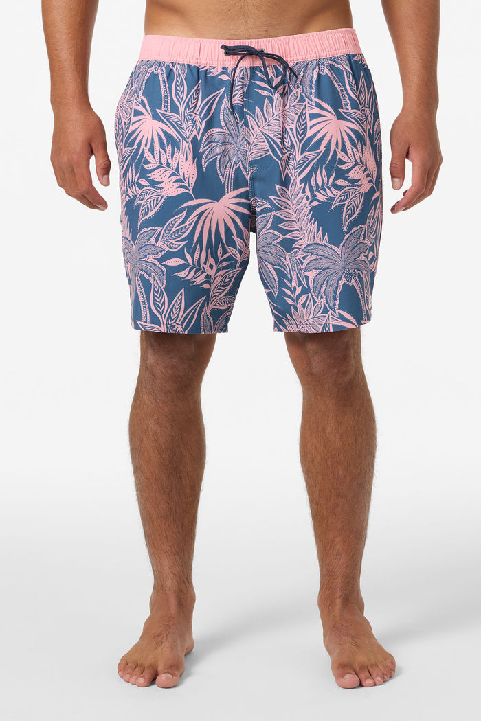Hermosa Elastic Waist Lined 17" Swim Trunks - Vn Indigo | O'Neill