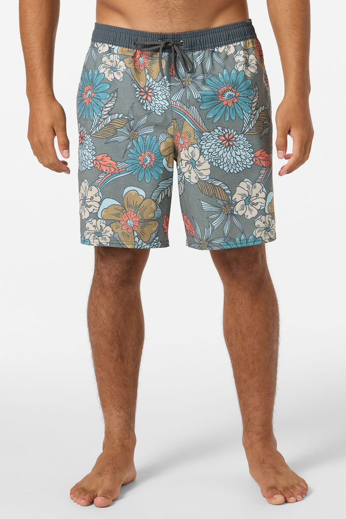 Hermosa Elastic Waist Lined 17" Swim Trunks - Mulled Basil | O'Neill