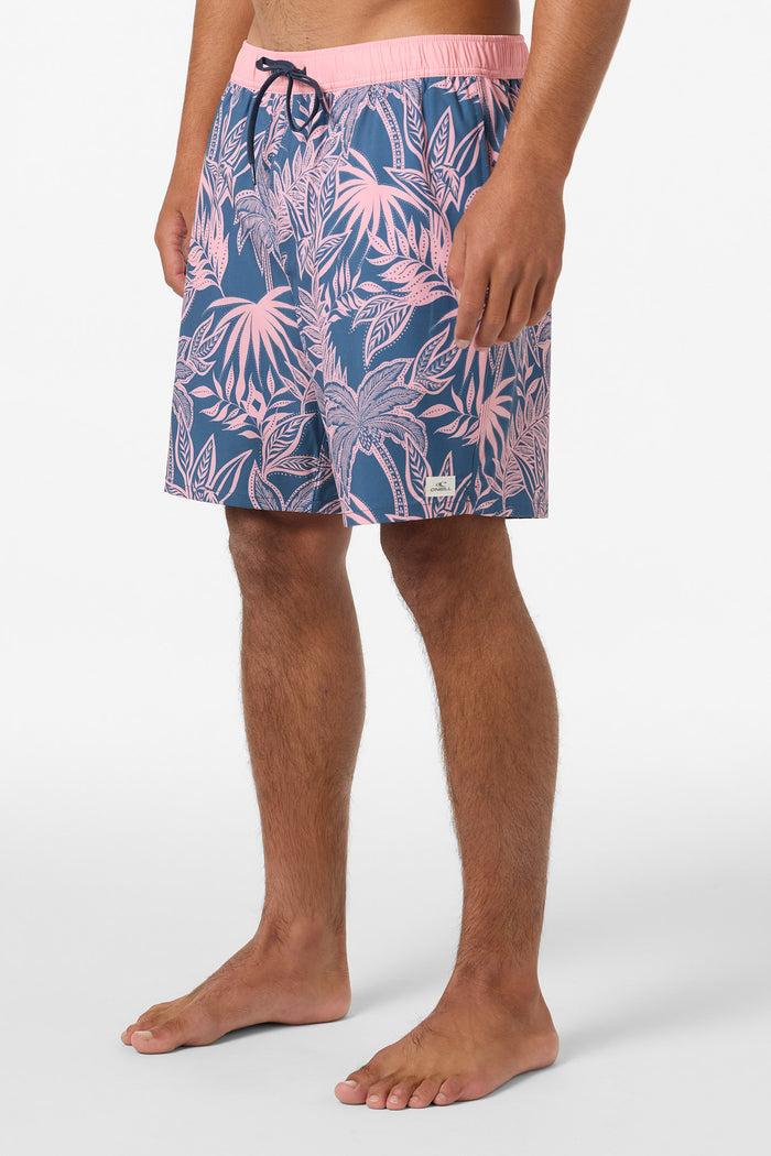 Hermosa Elastic Waist Lined 17" Swim Trunks - Vn Indigo | O'Neill
