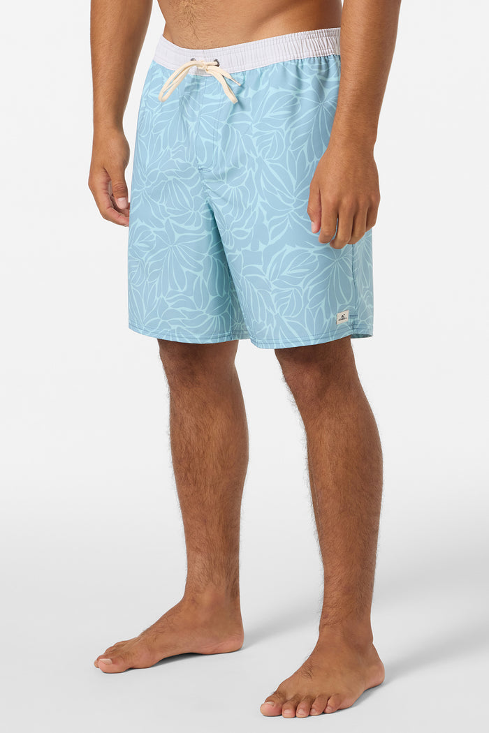 Hermosa Elastic Waist Lined 17" Swim Trunks - Stone Blue | O'Neill