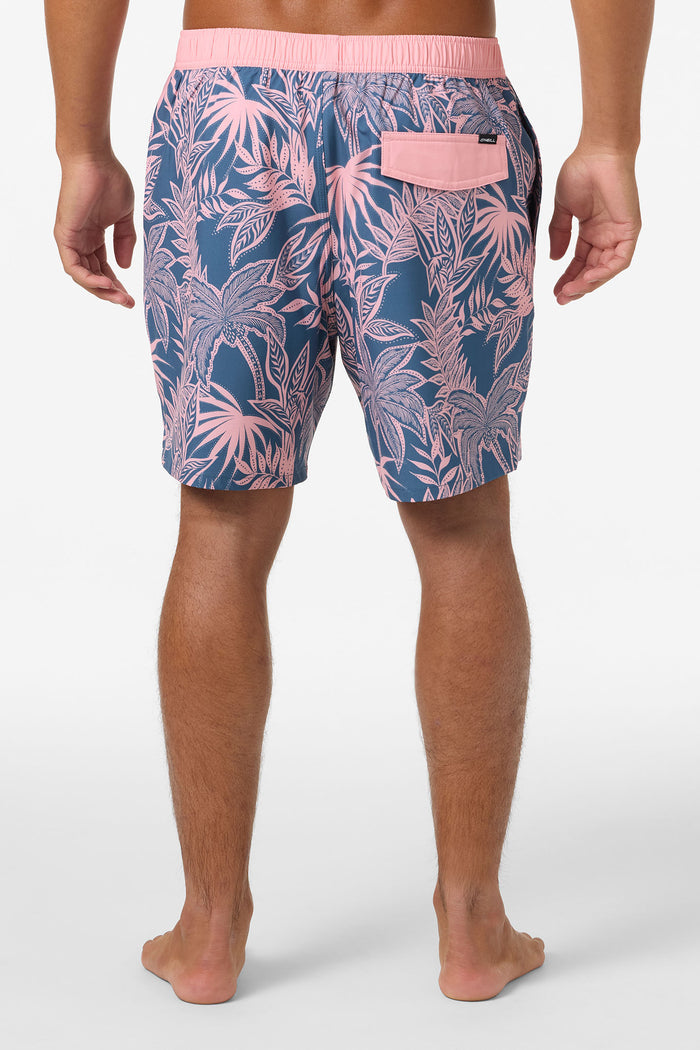 Hermosa Elastic Waist Lined 17" Swim Trunks - Vn Indigo | O'Neill