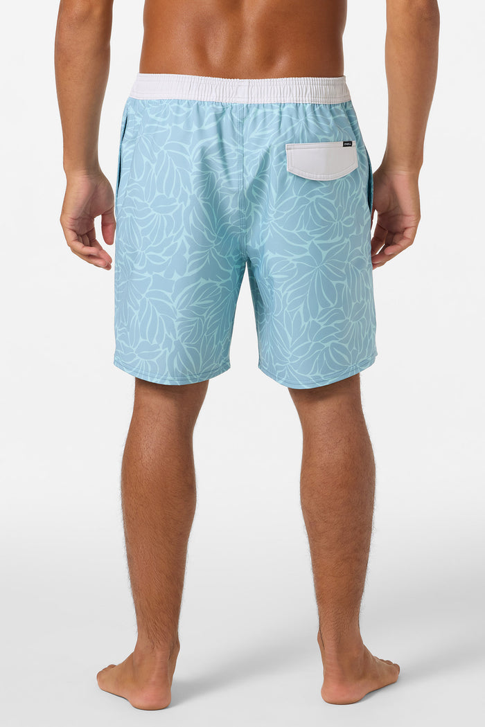 Hermosa Elastic Waist Lined 17" Swim Trunks - Stone Blue | O'Neill