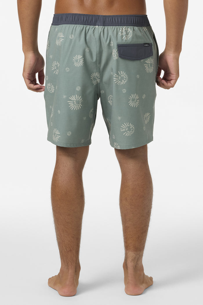 Hermosa Elastic Waist Lined 17" Swim Trunks - Sage2 | O'Neill