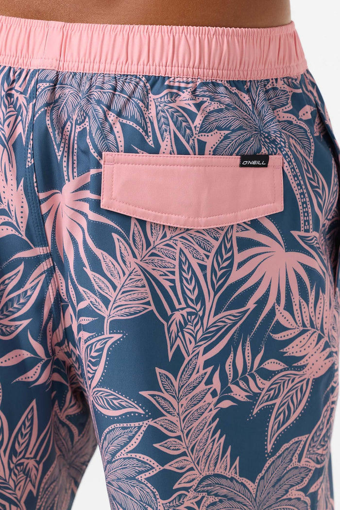 Hermosa Elastic Waist Lined 17" Swim Trunks - Vn Indigo | O'Neill