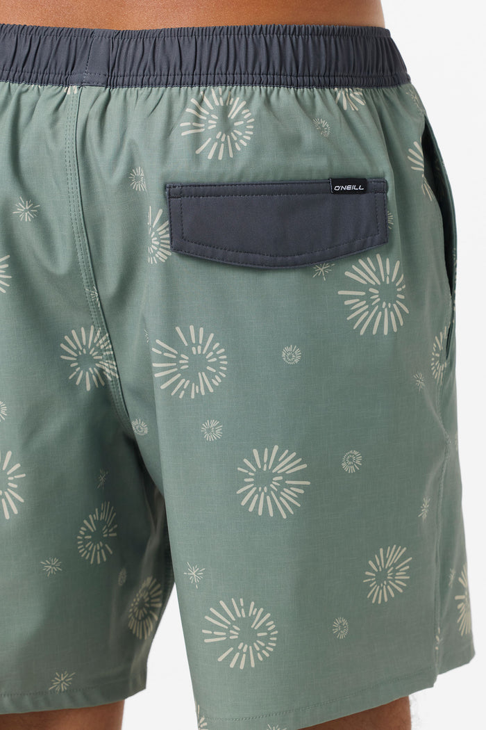 Hermosa Elastic Waist Lined 17" Swim Trunks - Sage2 | O'Neill
