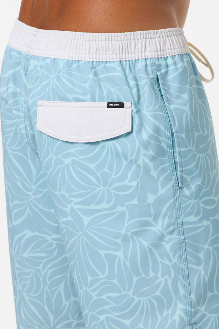 Hermosa Elastic Waist Lined 17" Swim Trunks - Stone Blue | O'Neill