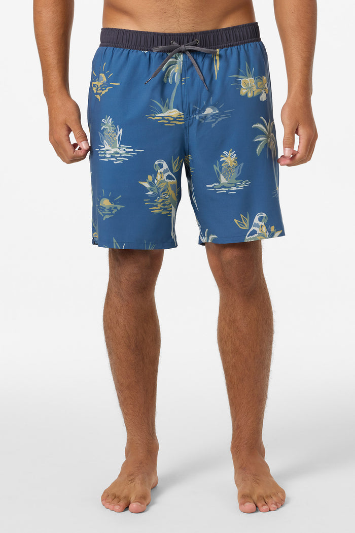 Hermosa Light Lined Elastic Waist 17" Swim Trunks - Indigo | O'Neill