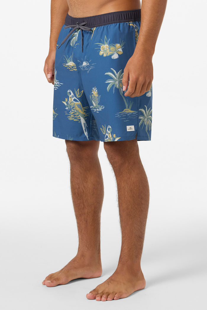 Hermosa Light Lined Elastic Waist 17" Swim Trunks - Indigo | O'Neill