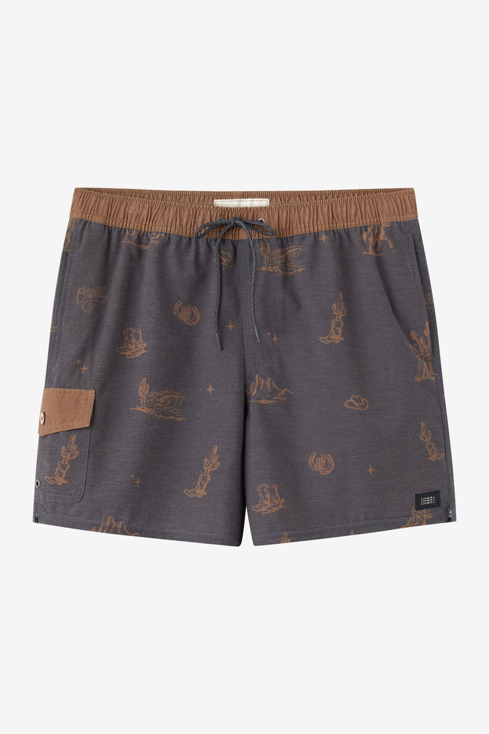 Hermosa Retro 17" Elastic Waist Swim Trunks - Phantom | O'Neill