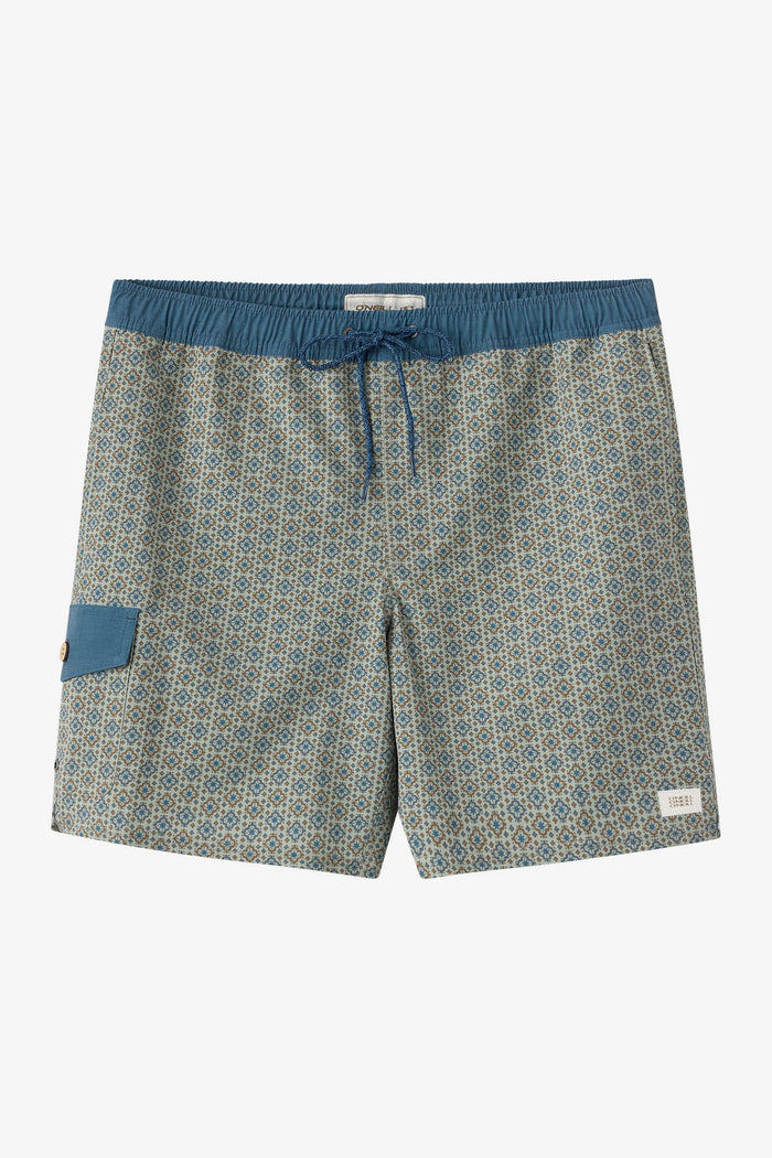 Hermosa Retro 17" Elastic Waist Swim Trunks - Seagrass | O'Neill