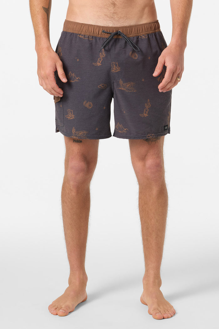 Hermosa Retro 17" Elastic Waist Swim Trunks - Phantom | O'Neill
