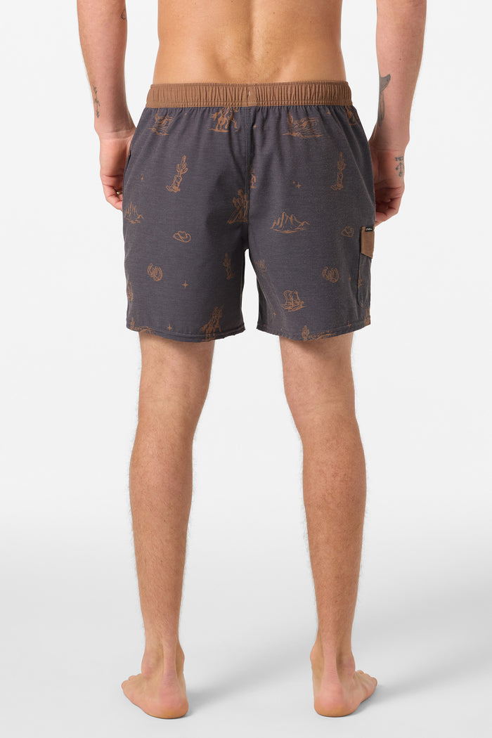 Hermosa Retro 17" Elastic Waist Swim Trunks - Phantom | O'Neill