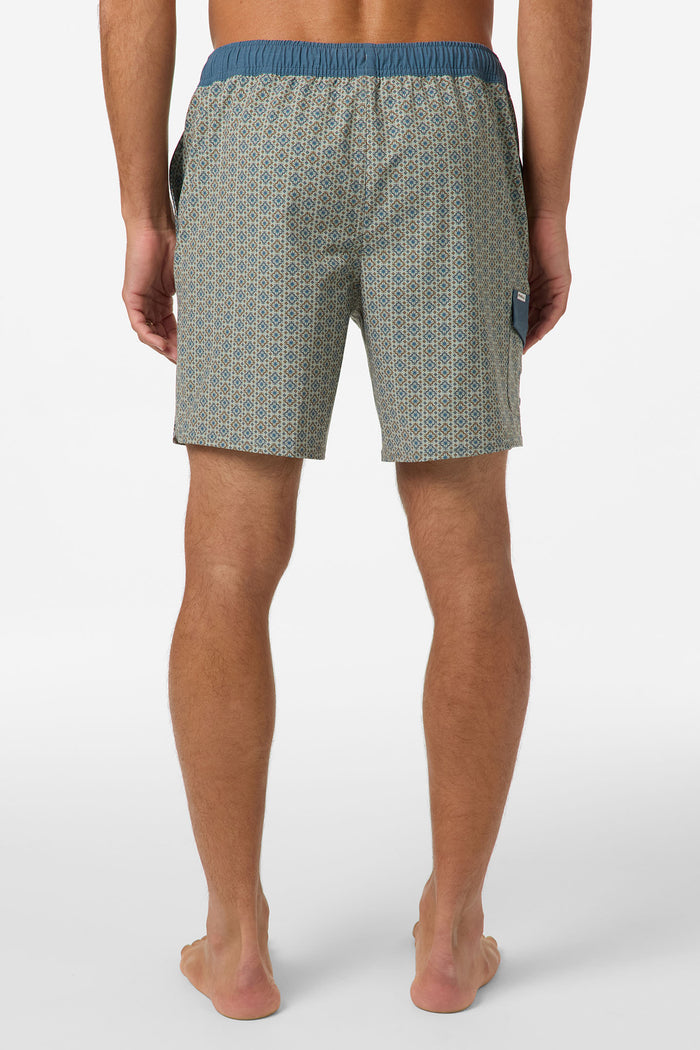 Hermosa Retro 17" Elastic Waist Swim Trunks - Seagrass | O'Neill