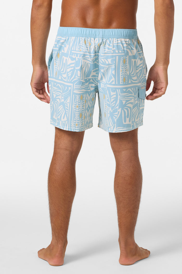 Hermosa Retro 17" Elastic Waist Swim Trunks - Cream | O'Neill