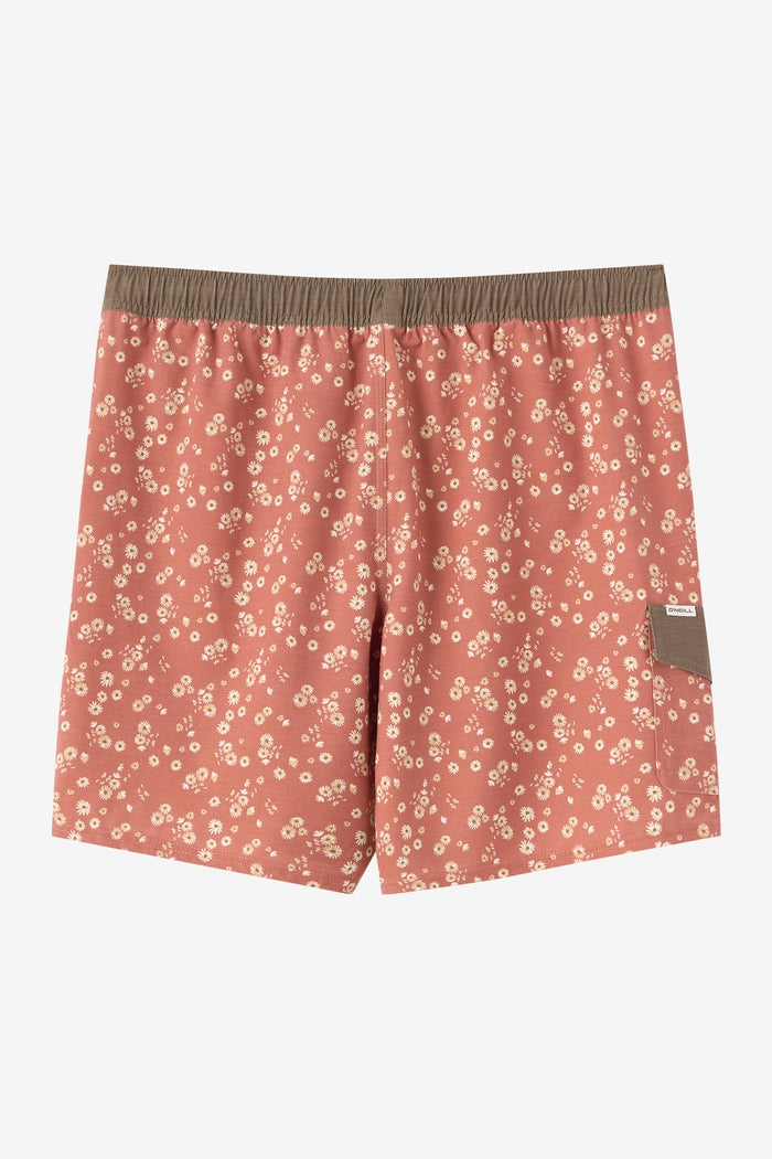 Hermosa Retro 17" Elastic Waist Swim Trunks - Chutney | O'Neill