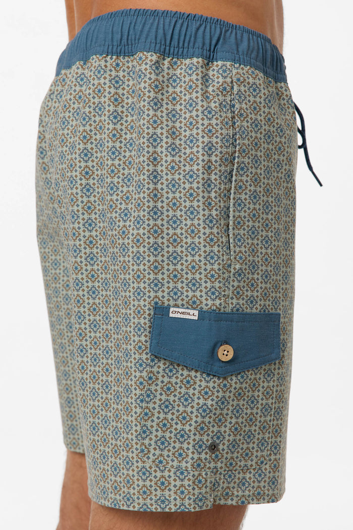 Hermosa Retro 17" Elastic Waist Swim Trunks -  | O'Neill