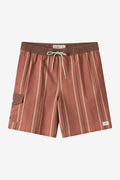 Hermosa Retro Elastic Waist 17" Swim Trunks - Clay | O'Neill